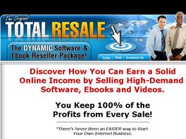 Go to: Total Resale