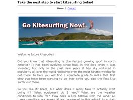 Go to: Begin Kitesurfing Now!