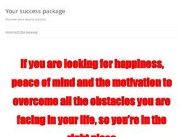 Go to: The Success Package That Will Help You Make Money