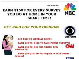 Go to: Get Paid For Your Opinion!
