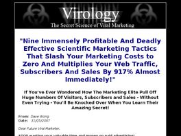 Go to: Virology - The Secret Science Of Viral Marketing.