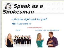 Go to: Speak As A Spokesman.