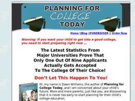 Go to: Planning For College.
