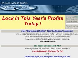 Go to: The Double Dividend Stock Alert - 50% Commission.