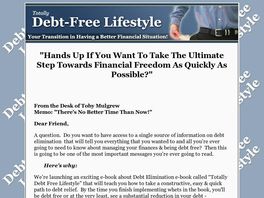 Go to: Totally Debt Free Lifestyle & 5 Bonuses