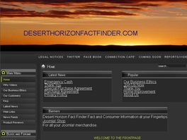 Go to: Desert Horizon Fact Finder
