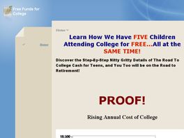 Go to: Free College Funds - The High School Guide.