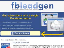 Go to: Fb Lead Gen: Email Subscribers With A Single Facebook Button