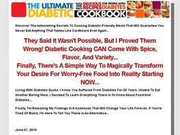 Go to: Ultimate Diabetic Cookbook - 70% Commission - Proven Sales Formula