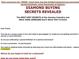 Go to: Diamond Buying Secrets Revealed EBook.