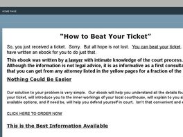 Go to: How To Beat Your Ticket.