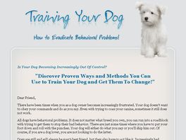 Go to: Training Your Dog