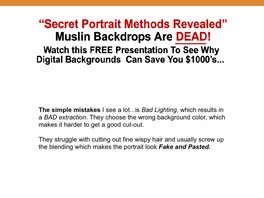 Go to: Digital Background Secrets - Using Photoshop