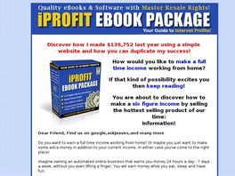 Go to: Ebook Package Over $6,000 Worth Of Ebooks With Resell Rights!!