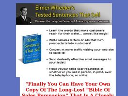 Go to: Elmer Wheelers Tested Sentences That Sell.