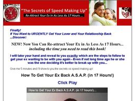 Go to: Get Your Ex Back A.s.a.p. - In 17 Hours! Discover The Secrets!