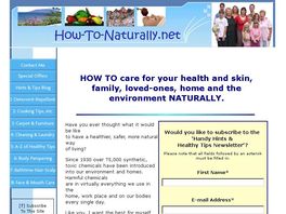 Go to: Care for your health, skin, family and loved-ones Naturally