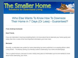 Go to: Living Smart: The Money Saving Guide To Downsizing Your Home Ebook