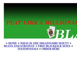 Go to: Become A Blackjack Millionaire.