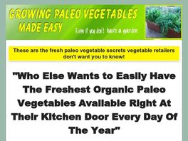 Go to: Growing Paleo Vegetables Made Easy