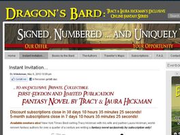 Go to: Dragon's Bard Collectible Novels