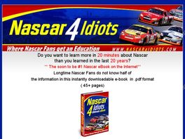 Go to: Nascar4Iditots.com (Ultimate Ebook And Weekly Nascar Pocket Guide).