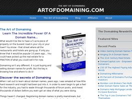 Go to: Art Of Domaining: A Guide For Domainers.