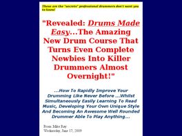 Go to: Drums Made Easy Online Course.
