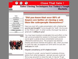 Go to: How To Sell In Today's Tough Markets.