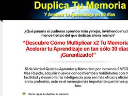 Go to: Potenciar Memoria Y Aprendizaje -duplica Tu Memoria - 50% Comision