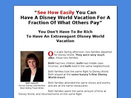 Go to: Disney World Vacation And Savings Travel Guide.