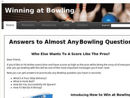 Go to: How To Win At Bowling