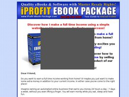 Go to: Make Money Online With EBook Master Resell Rights.