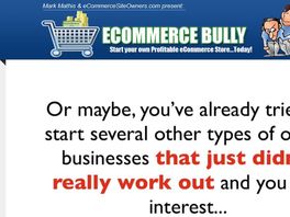 Go to: eCommerce Bully **Make Up to $82.00 per sale * Recurring Commissions!