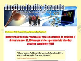 Go to: Auction Traffic Formula