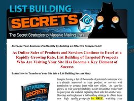 Go to: List Building Secrets - Ultimate Guide To Building Email Lists