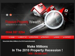 Go to: 50% Comm! $38 a sale! Make Millions In The 2010 Property Recession