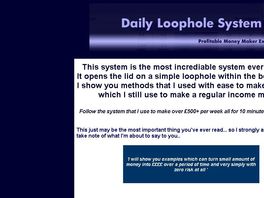 Go to: Daily Loophole System