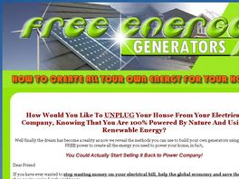 Go to: Free Energy Creation Pack - Wind Solar Magnetic.