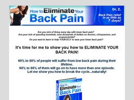 Go to: How to Eliminate Your Back Pain