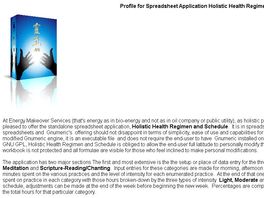 Go to: Energy Makeover Services Holistic Health Software Development