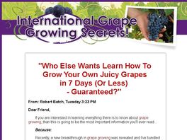 Go to: International Grape Growing Secrets Ebook