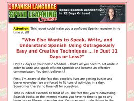 Go to: Spanish Language : Speed Learning Course