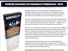 Go to: "nonduality: Awakening To The Embodiment Of Enlightenment" Ebook