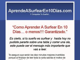 Go to: Escuela De Surf Virtual "aprende A Surfear En 10 Dias"