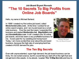 Go to: The 10 Secrets To Big Profits From Online Job Boards