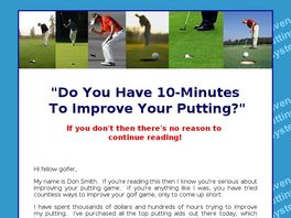Go to: 10-minute Putting System