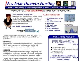 Go to: Web Hosting & Free Domain Registration