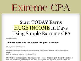 Go to: Extreme Cpa - Earn 75%!