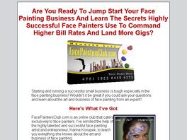 Go to: Face Painters Club - Membership Site